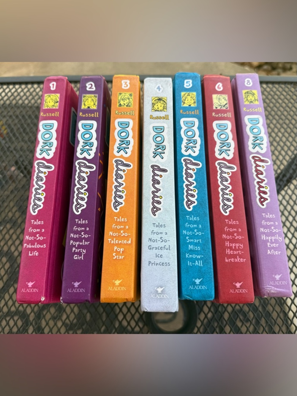 Dork Diaries Kids Book Set by Russell - Assorted Colors (Volumes 1-8)